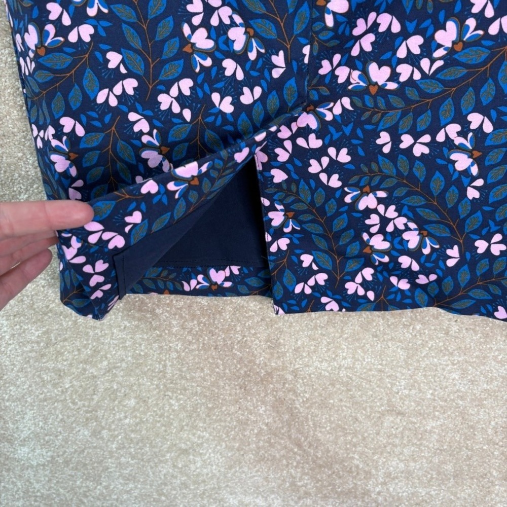 Boden Kensington Floral Pencil Skirt Women's 2 Knee Length Preppy Work Modest - Picture 6 of 8